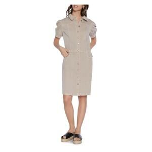 Wash Lab Denim Puff Sleeve Denim Dress Size Medium